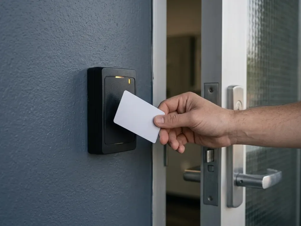 Hardware close-up for access control work in San Diego