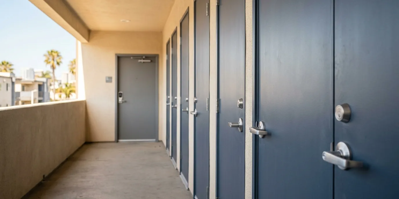 Doors and hardware in properties and HOAs