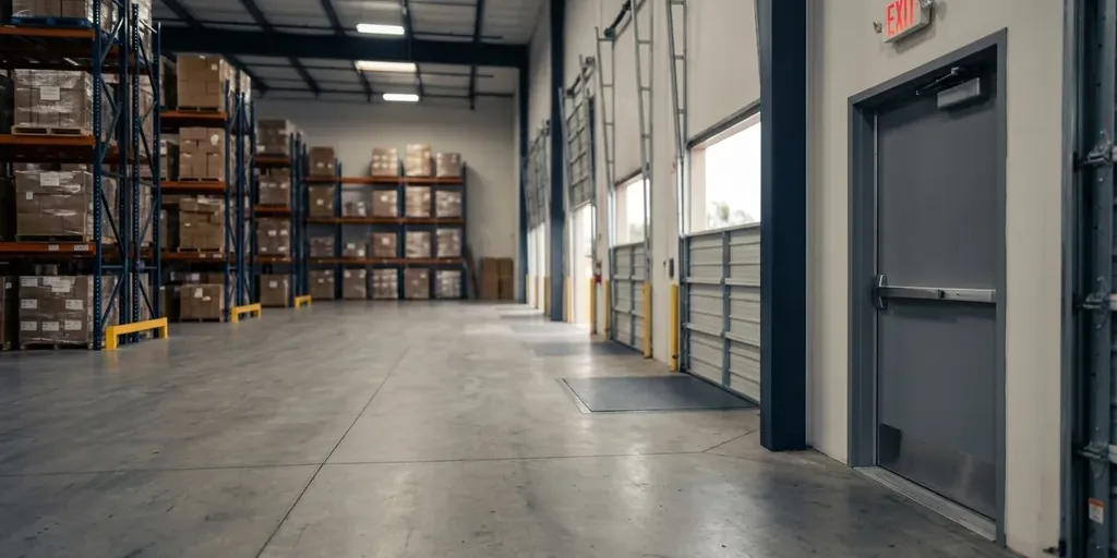 Doors and hardware in warehouses and distribution centers